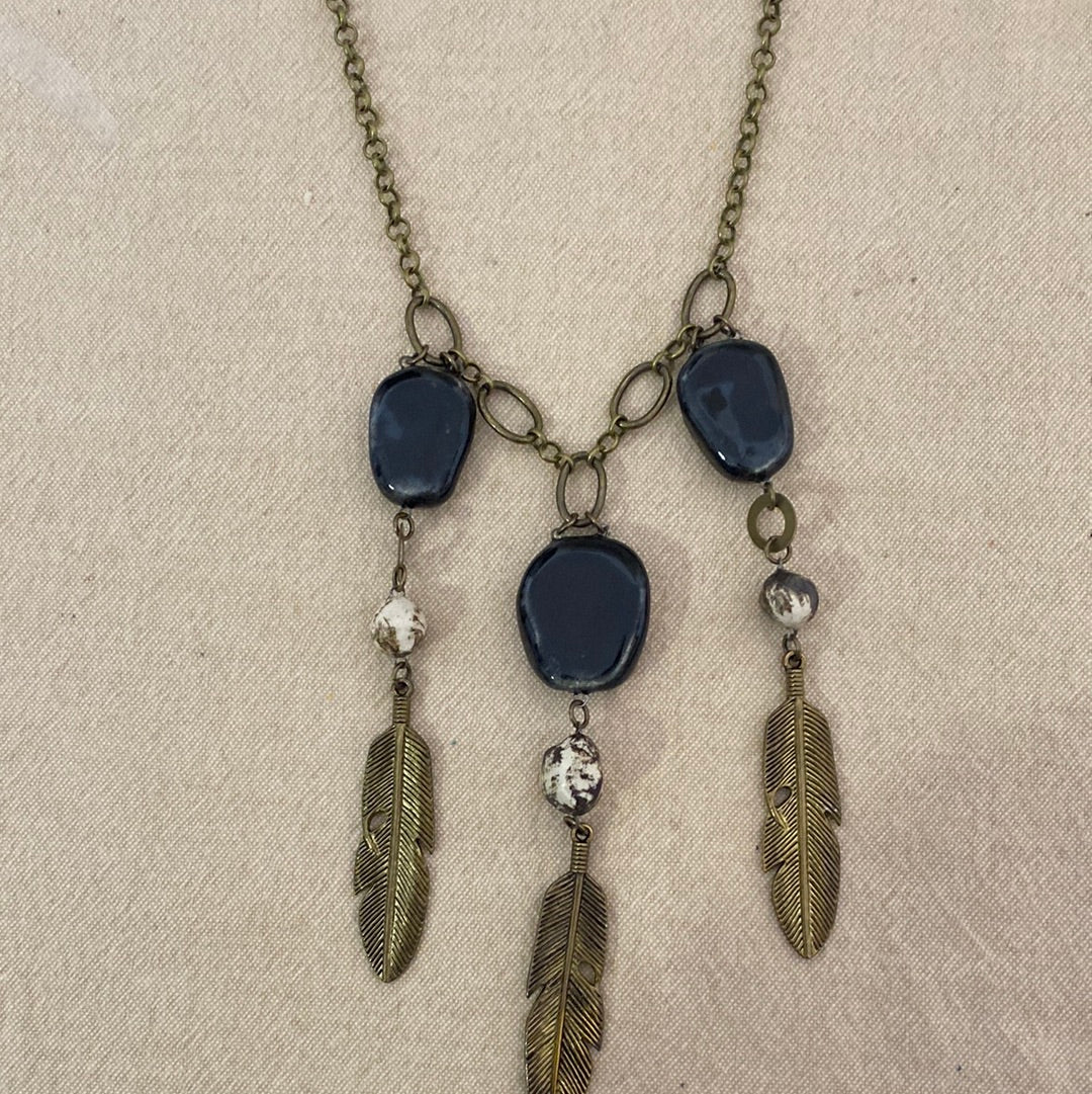 I Love Feathers Reversible Necklace