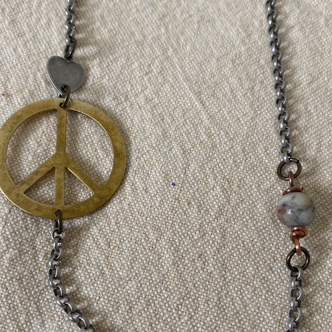 Peace Sign Necklace