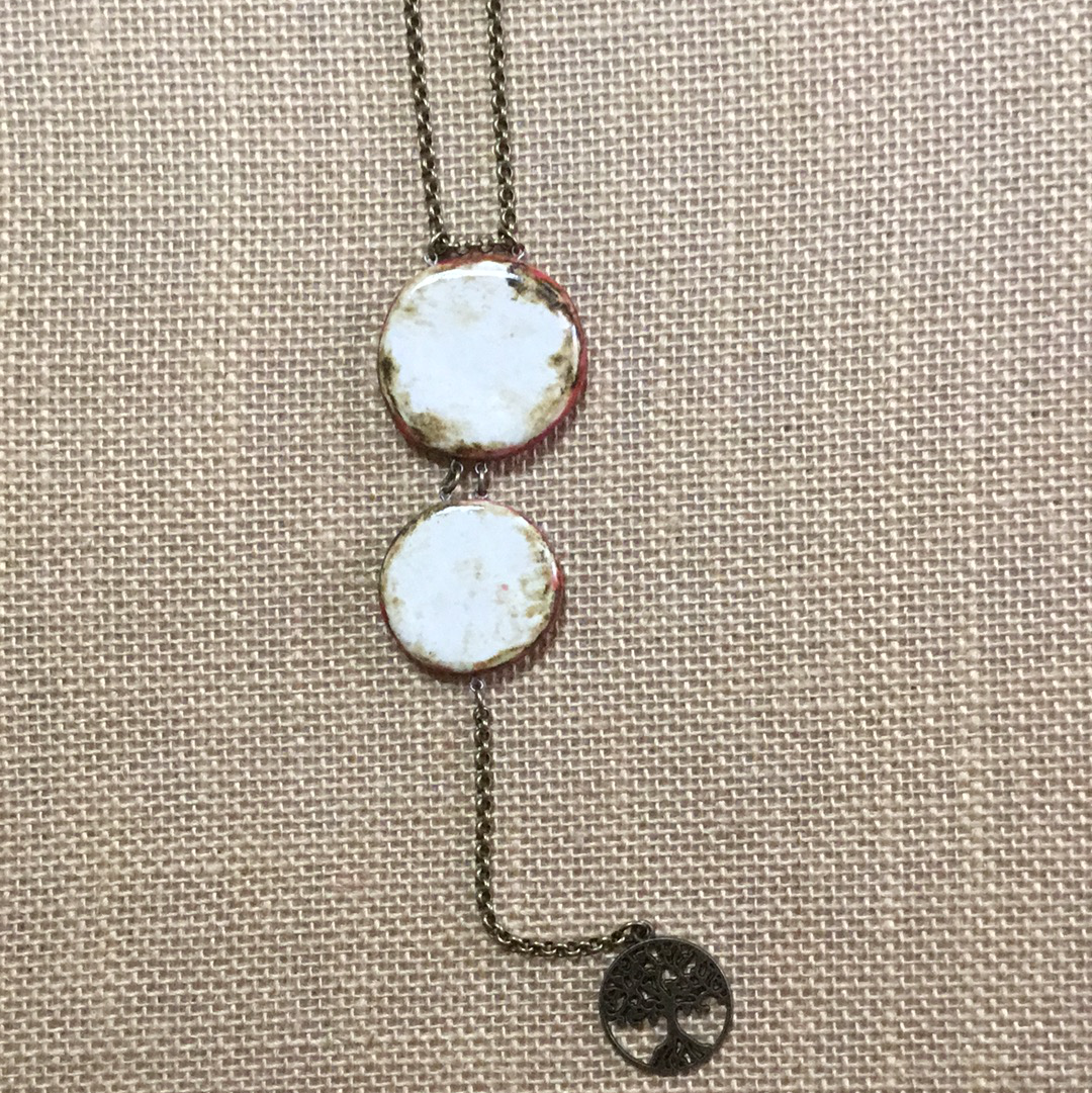 Reversible Double  Necklace SALE Red/White