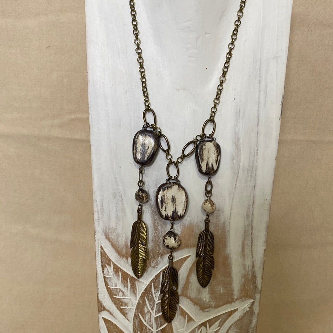 I Love Feathers Reversible Necklace