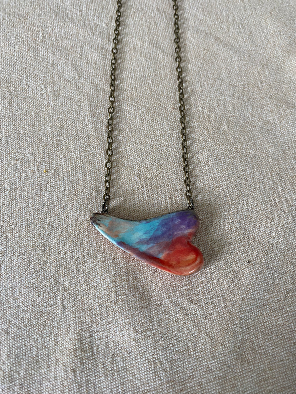 Floating Heart Reversible Necklace